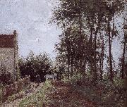 Camille Pissarro Farm Road side USA oil painting artist